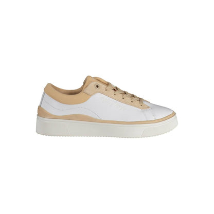 White Polyester Sneaker