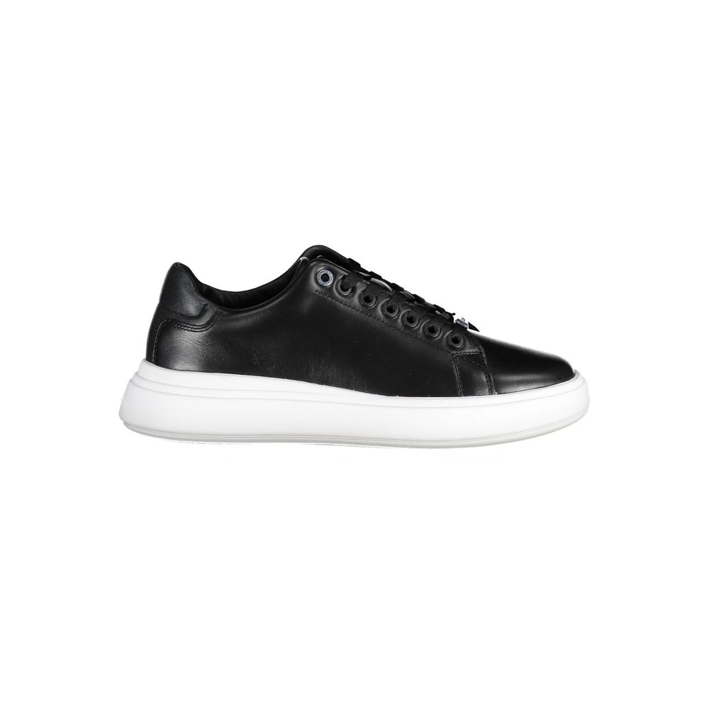 Black Polyester Women Sneaker