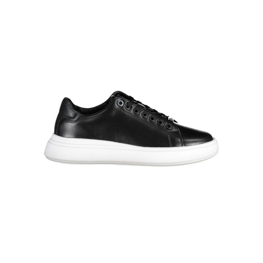 Black Polyester Women Sneaker