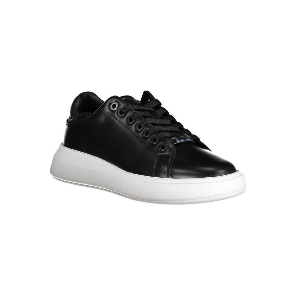 Black Polyester Women Sneaker