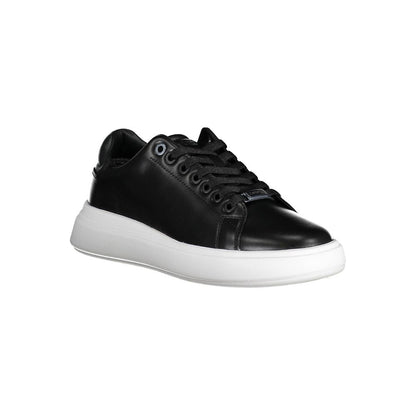 Black Polyester Women Sneaker