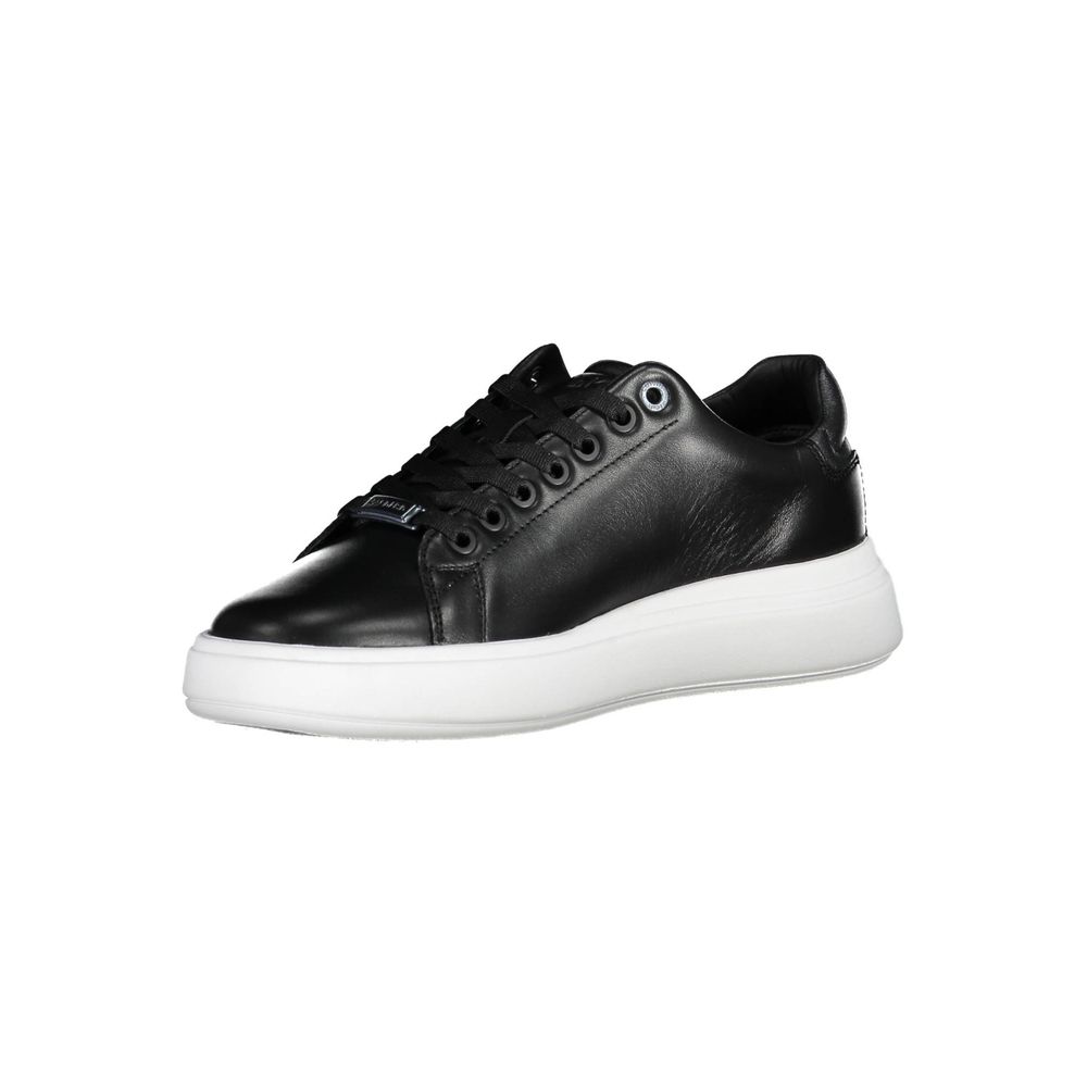 Black Polyester Women Sneaker