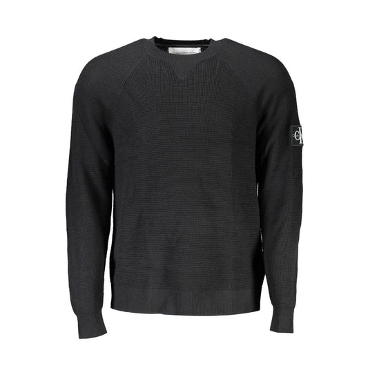 Black Wool Mens Sweater