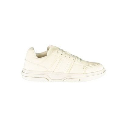 Bianco Polyester Men Sneaker
