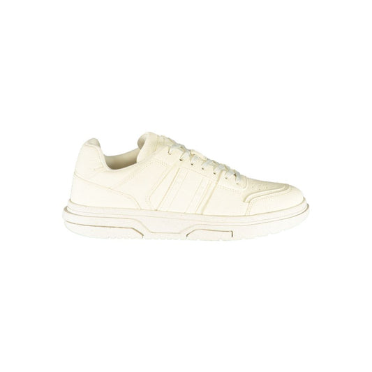 Bianco Polyester Men Sneaker