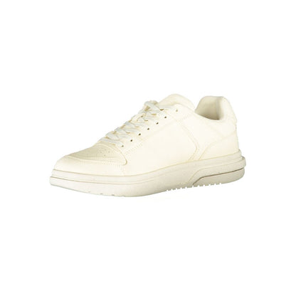 Bianco Polyester Men Sneaker