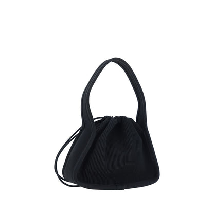 Black Polyester Shoulder Bag