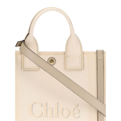 Beige Cotton Handbag