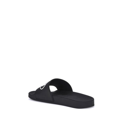 Black Rubber Sandals