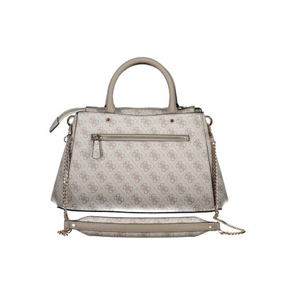 Grigio Polyurethane Women Handbag