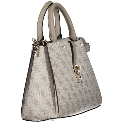 Grigio Polyurethane Women Handbag
