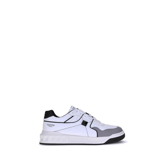 White Calf Leather Bos Taurus Low Top Sneakers