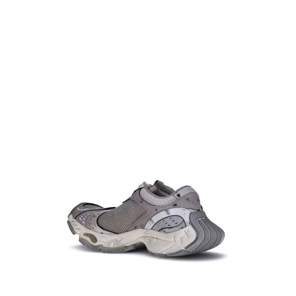 Gray Polyethylene Athletic Sneakers