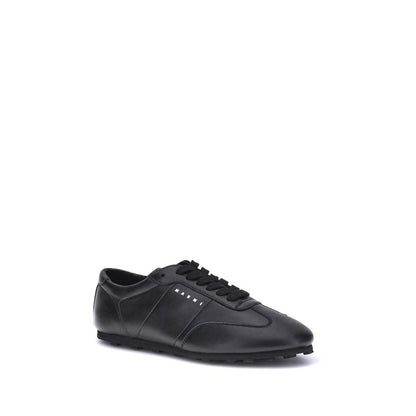 Black Calf Leather Bos Taurus Athletic Sneakers