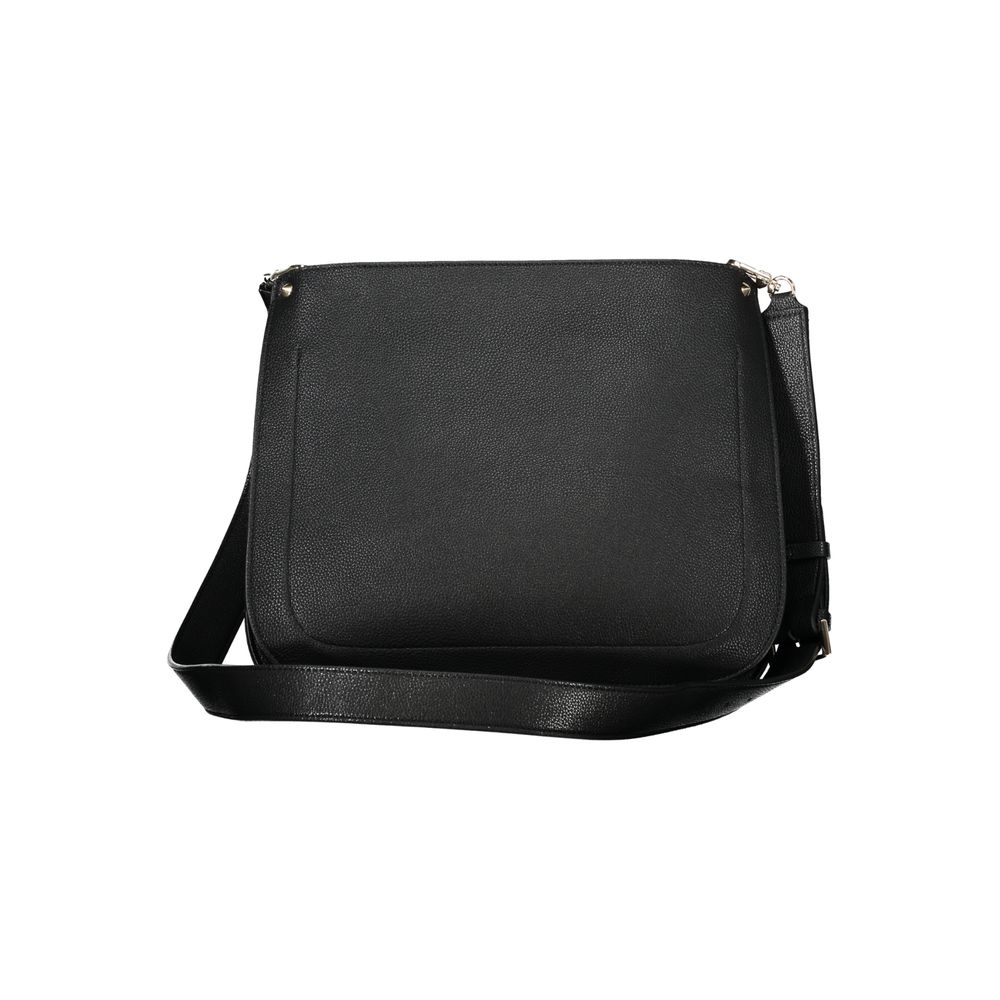 Black Polyurethane Women Handbag