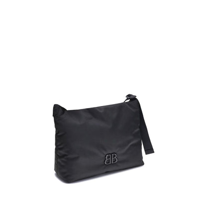 Black Fabric Shoulder Bag
