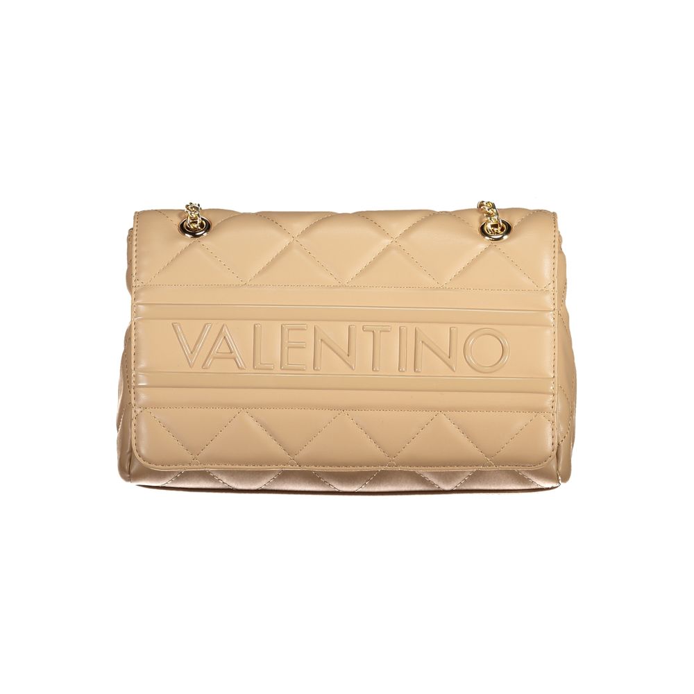 Beige Polyurethane Women Shoulder Bag