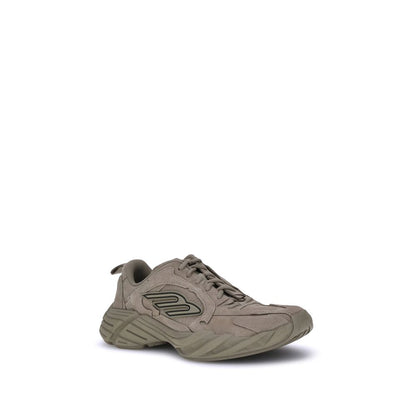 Beige Polyester Athletic Sneakers
