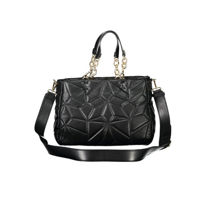 Black Polyethylene Women Handbag