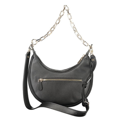 Black Polyethylene Women Handbag