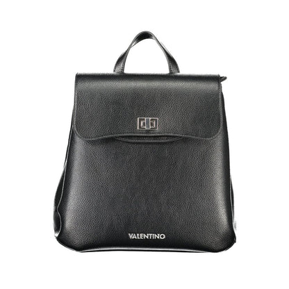 Black Polyethylene Women Backpack