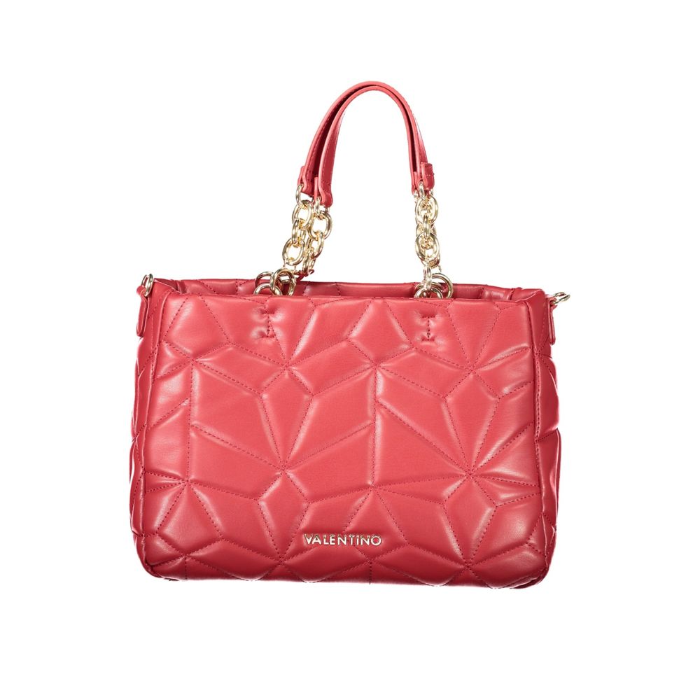 Red Polyethylene Women Handbag