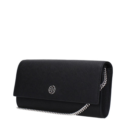 Black Leather Clutch Bag