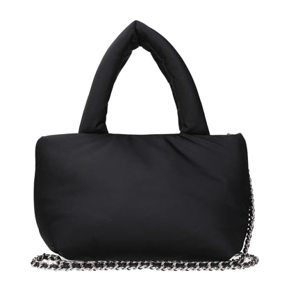 Black Fabric Handbag
