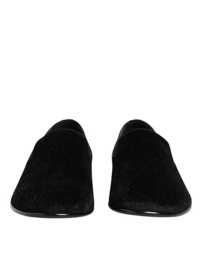 Black Jacquard Loafers Formal Men Dress Shoes