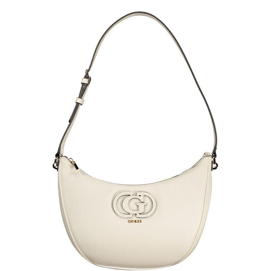 White Polyethylene Women Handbag