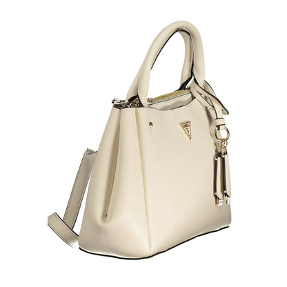 White Polyethylene Women Handbag