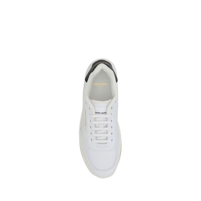 White Calf Leather Bos Taurus Low Top Sneakers
