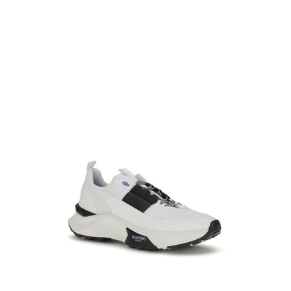 White Calf Leather Bos Taurus Athletic Sneakers