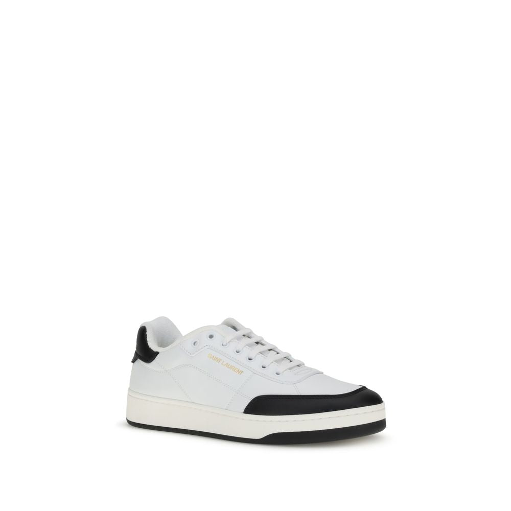 White Calf Leather Bos Taurus Low Top Sneakers