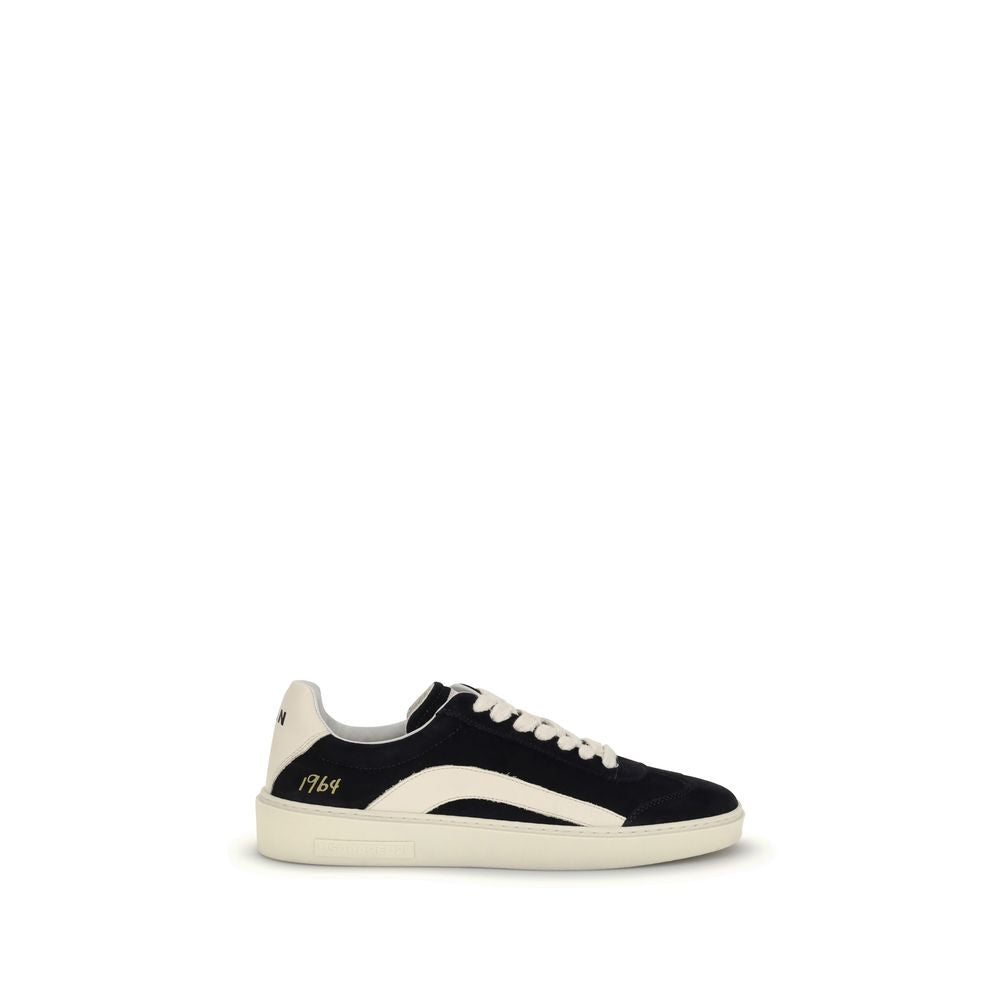 Black Calf Leather Bos Taurus Low Top Sneakers