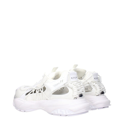 White Leather Athletic Sneakers
