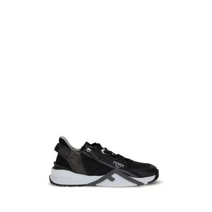 Gray Calf Leather Bos Taurus Athletic Sneakers