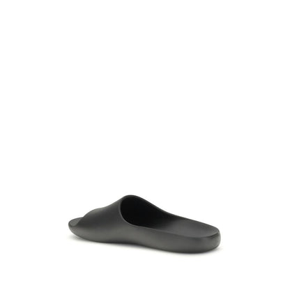 Black Rubber Slippers