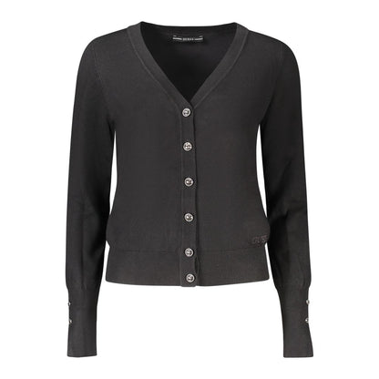 Black Viscose Women Cardigan