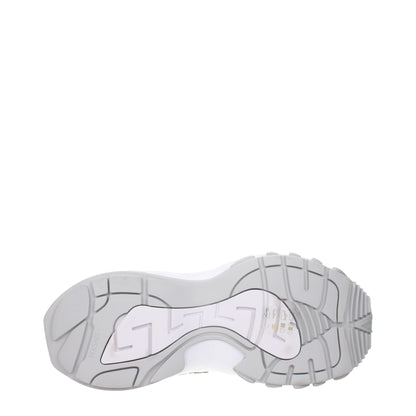 Gold Fabric Low Top Sneakers