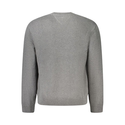 Gray Cotton Men Sweater