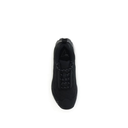 Black Polyamide Athletic Sneakers