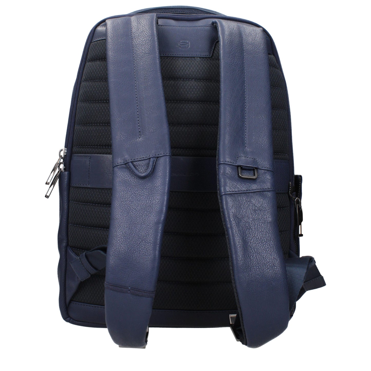 Blue Leather Backpack