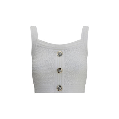 White Polyamide Top