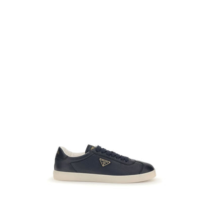Blue Calf Leather Bos Taurus Low Top Sneakers