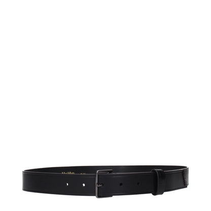 Black Leather Regular Belt