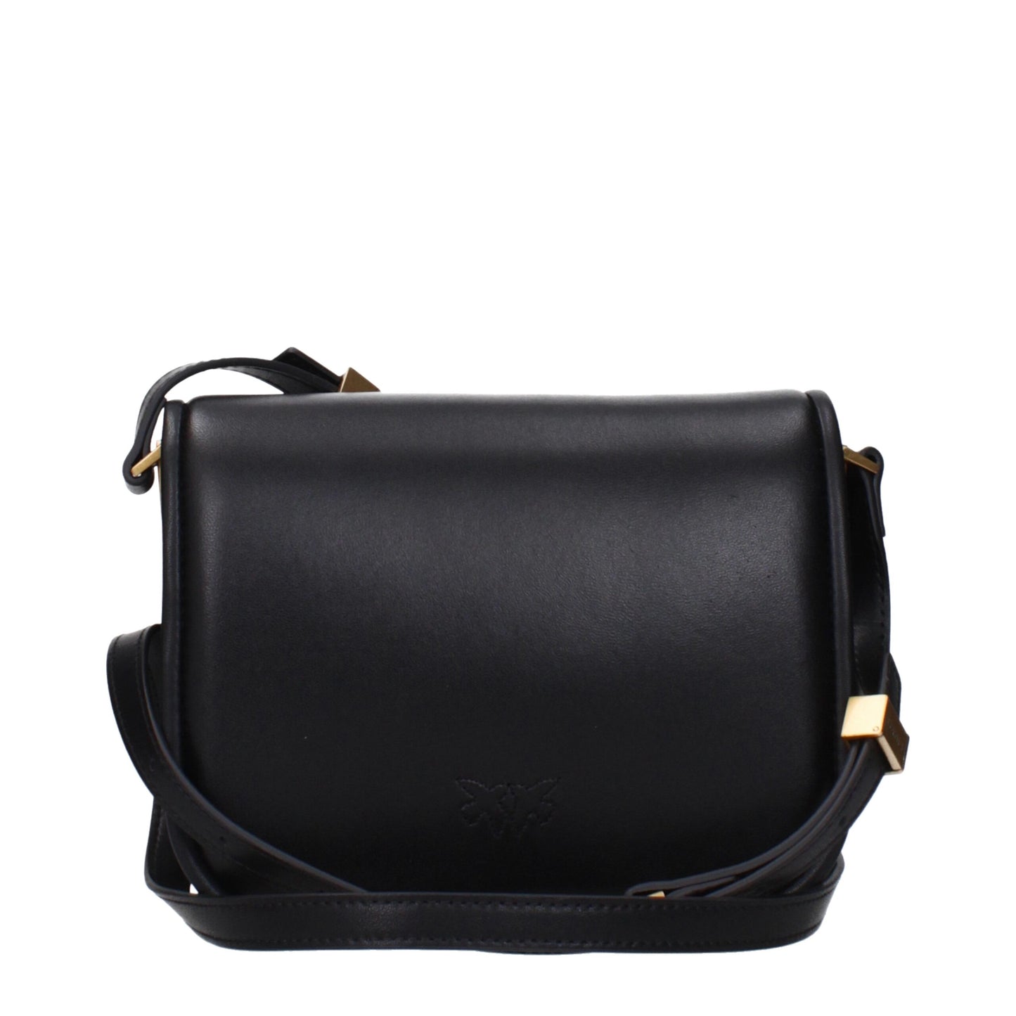 Black Leather Crossbody Bag