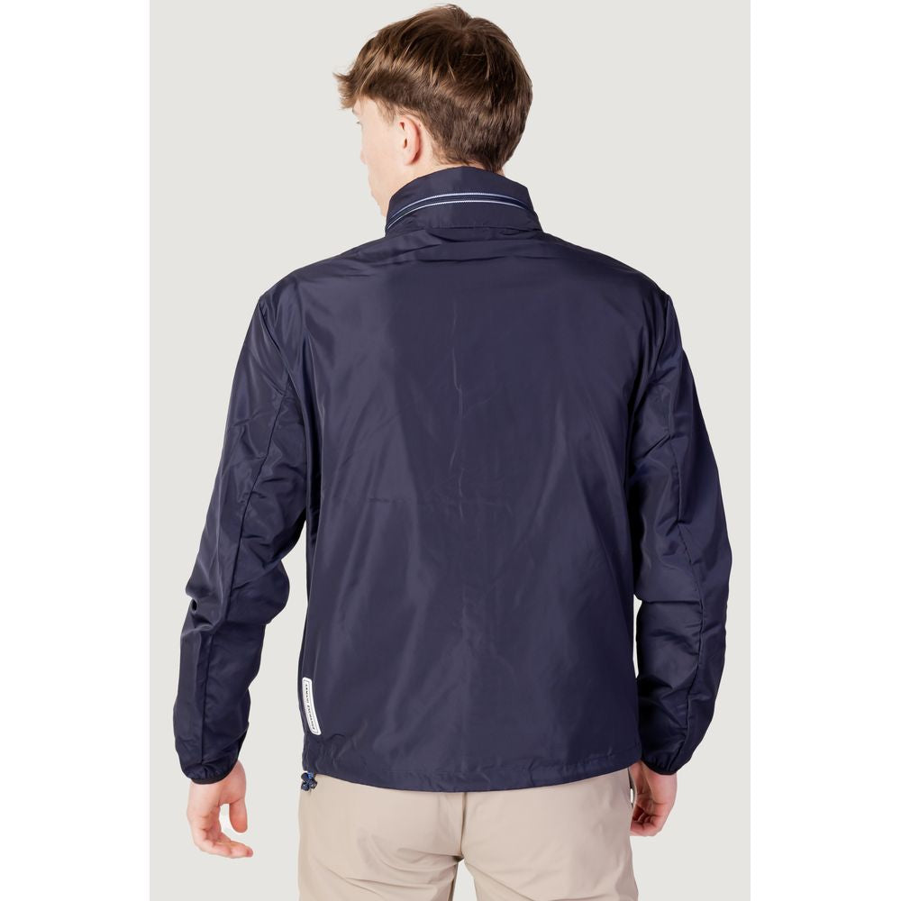 Blue Polyester Shell Jacket