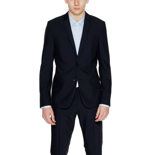 Black Polyester Blazer
