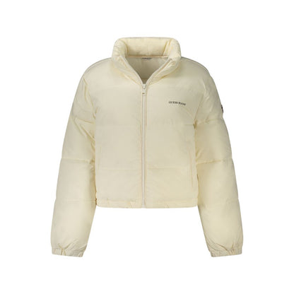 White Polyester Women Jacket